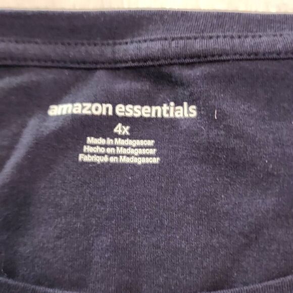 Amazon Essentials Women's NWT Plus Size 4X Shirt Sleeve Navy - Picture 7 of 10